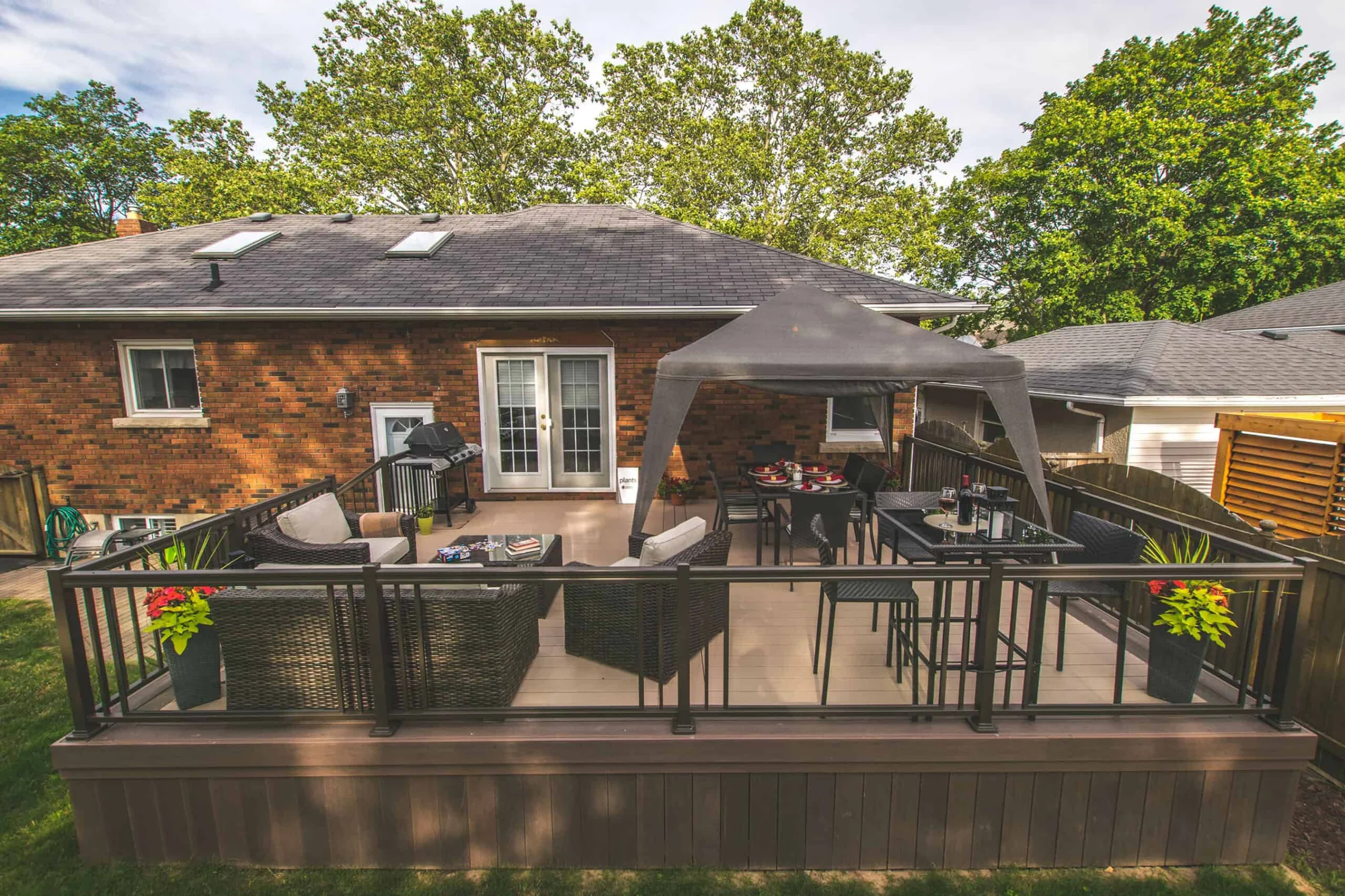 TruNorth Clubhouse Cobblestone deck installation photo