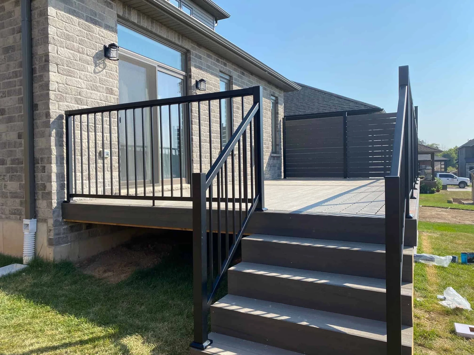 TruNorth Composite Ash Grey deck installation photo