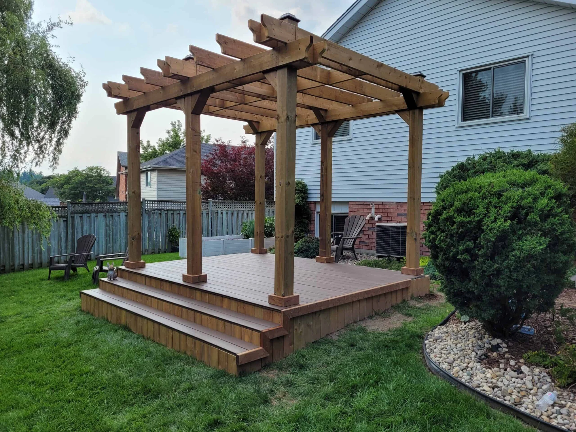 TruNorth Composite Mocha deck installation photo
