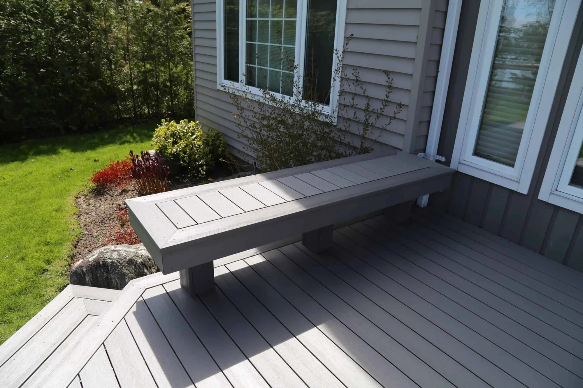 TruNorth Composite Stone Grey deck installation photo