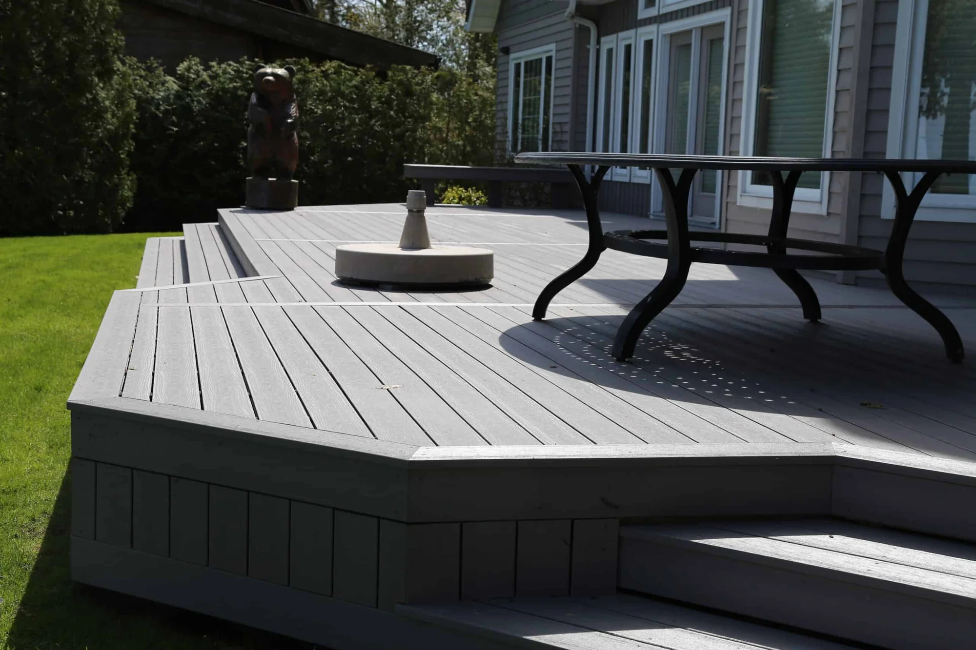 TruNorth Composite Stone Grey deck installation photo