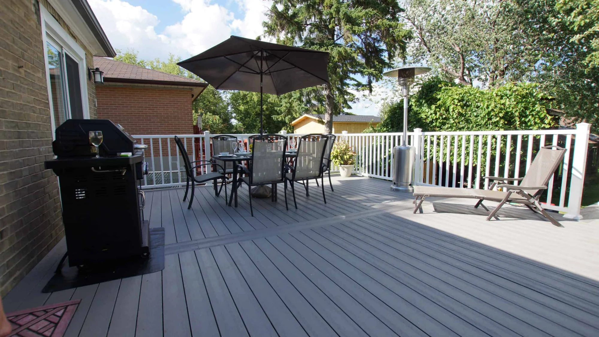 TruNorth Composite Stone Grey deck installation photo