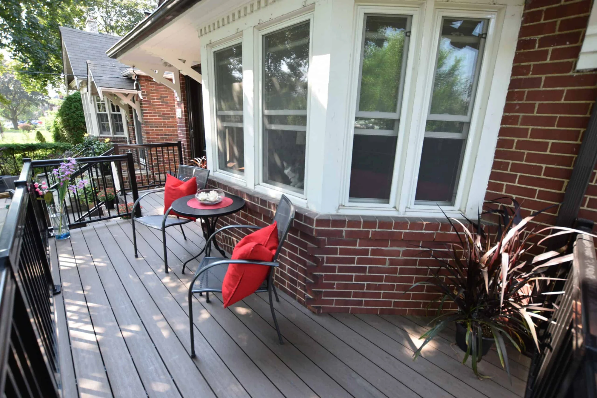 TruNorth Composite Tropical Walnut deck installation photo