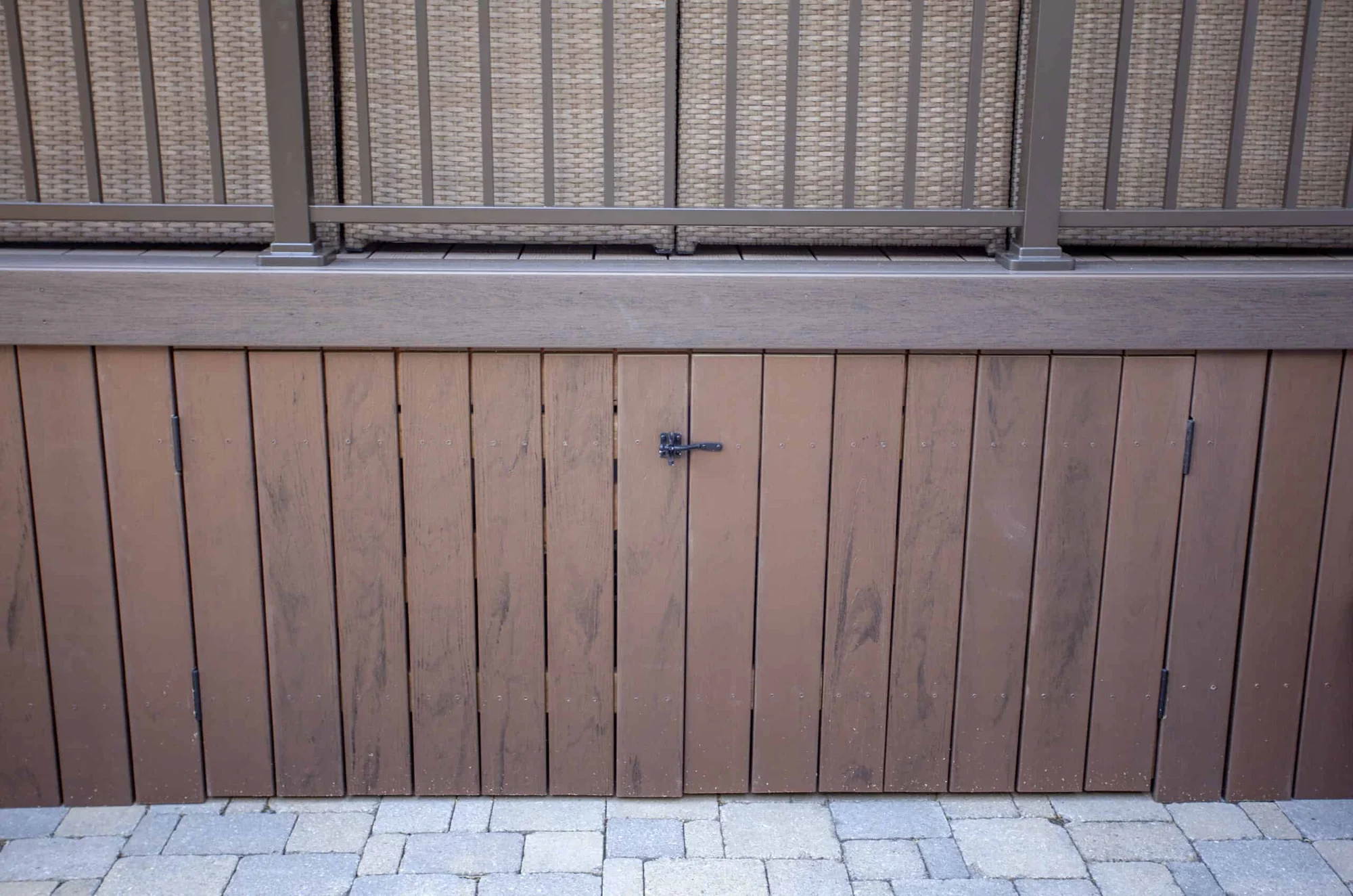 TruNorth Composite Tropical Walnut deck installation photo