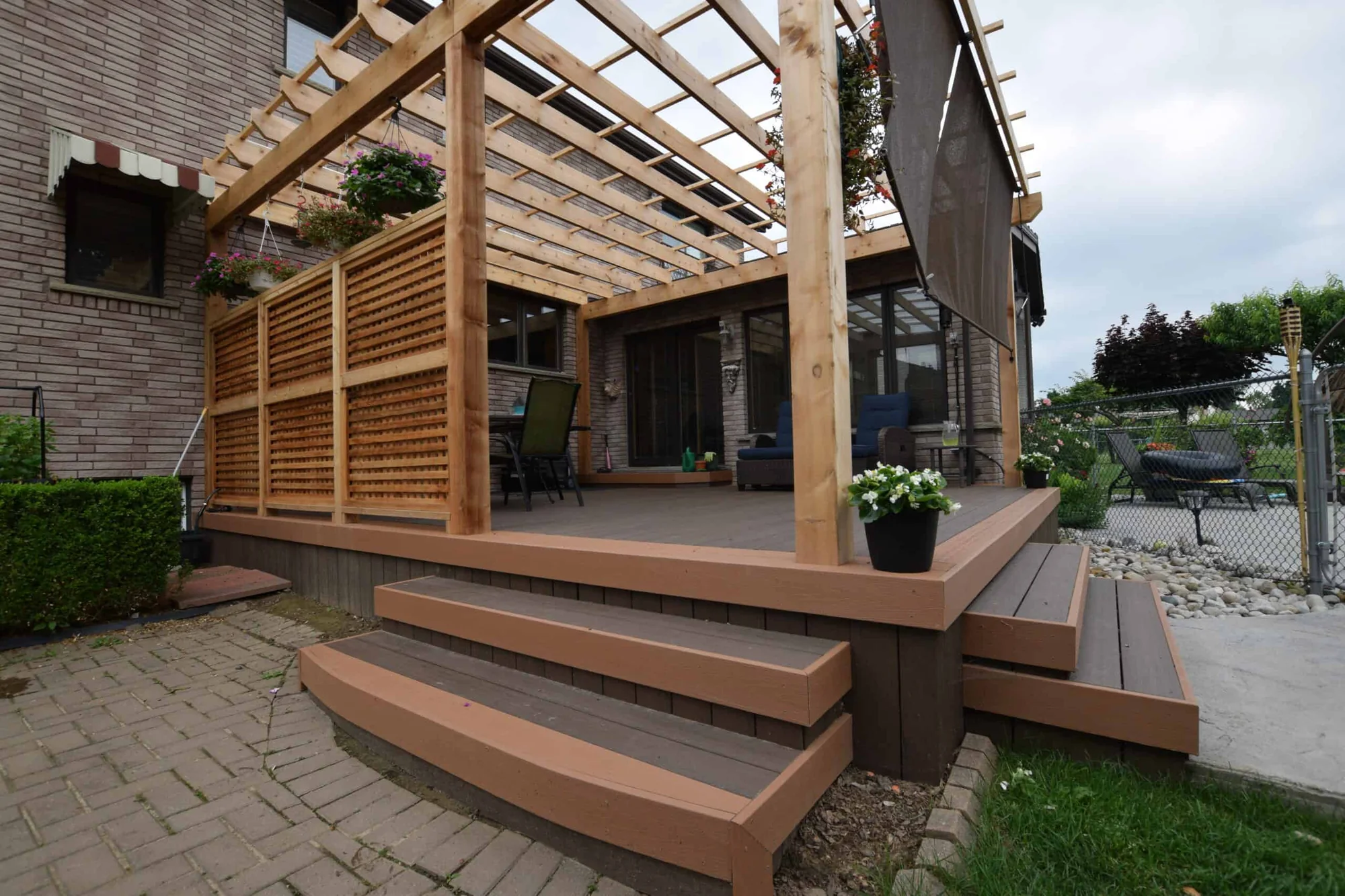 TruNorth Composite Caramel deck installation photo
