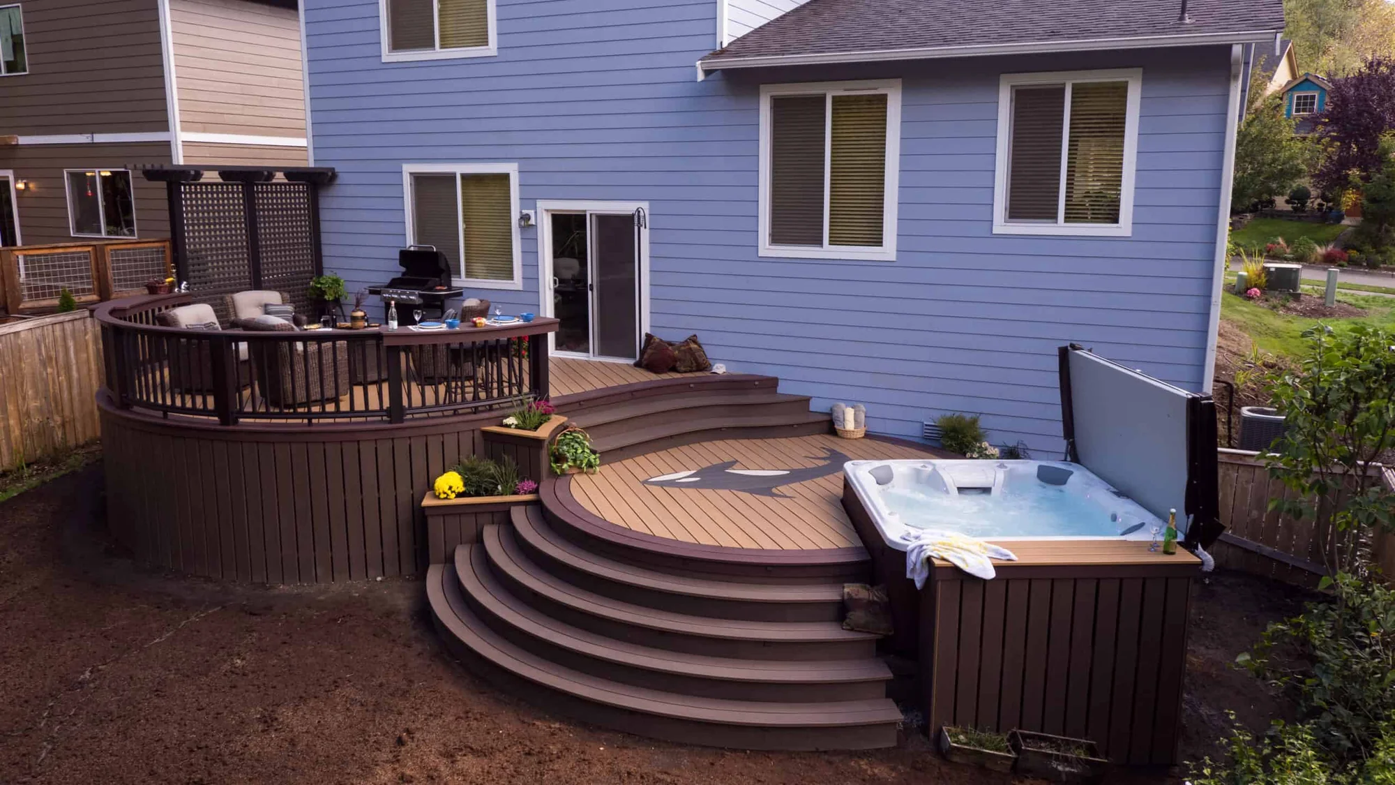 TruNorth Clubhouse Ipe deck installation photo