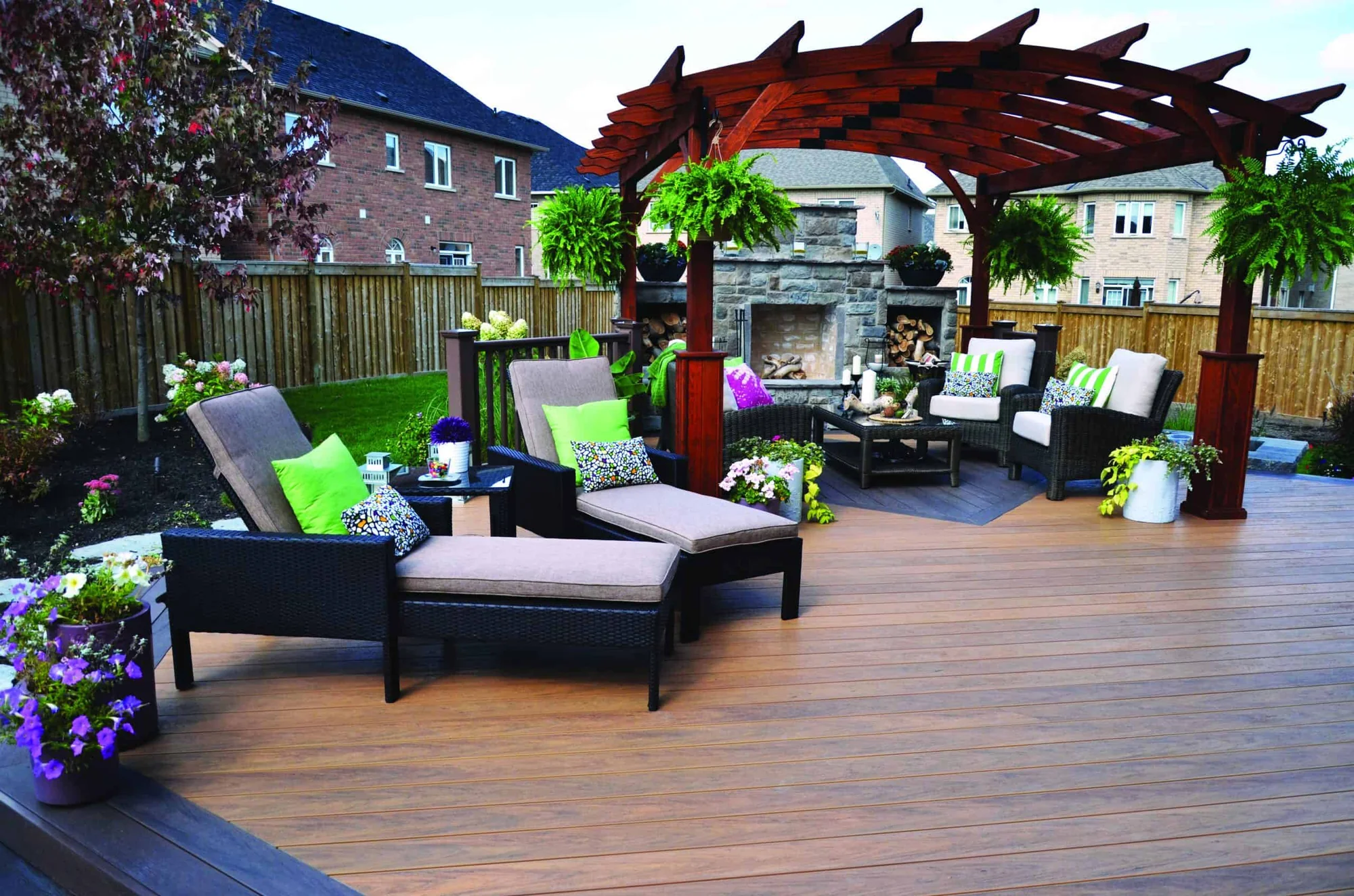 TruNorth Clubhouse Ipe deck installation photo