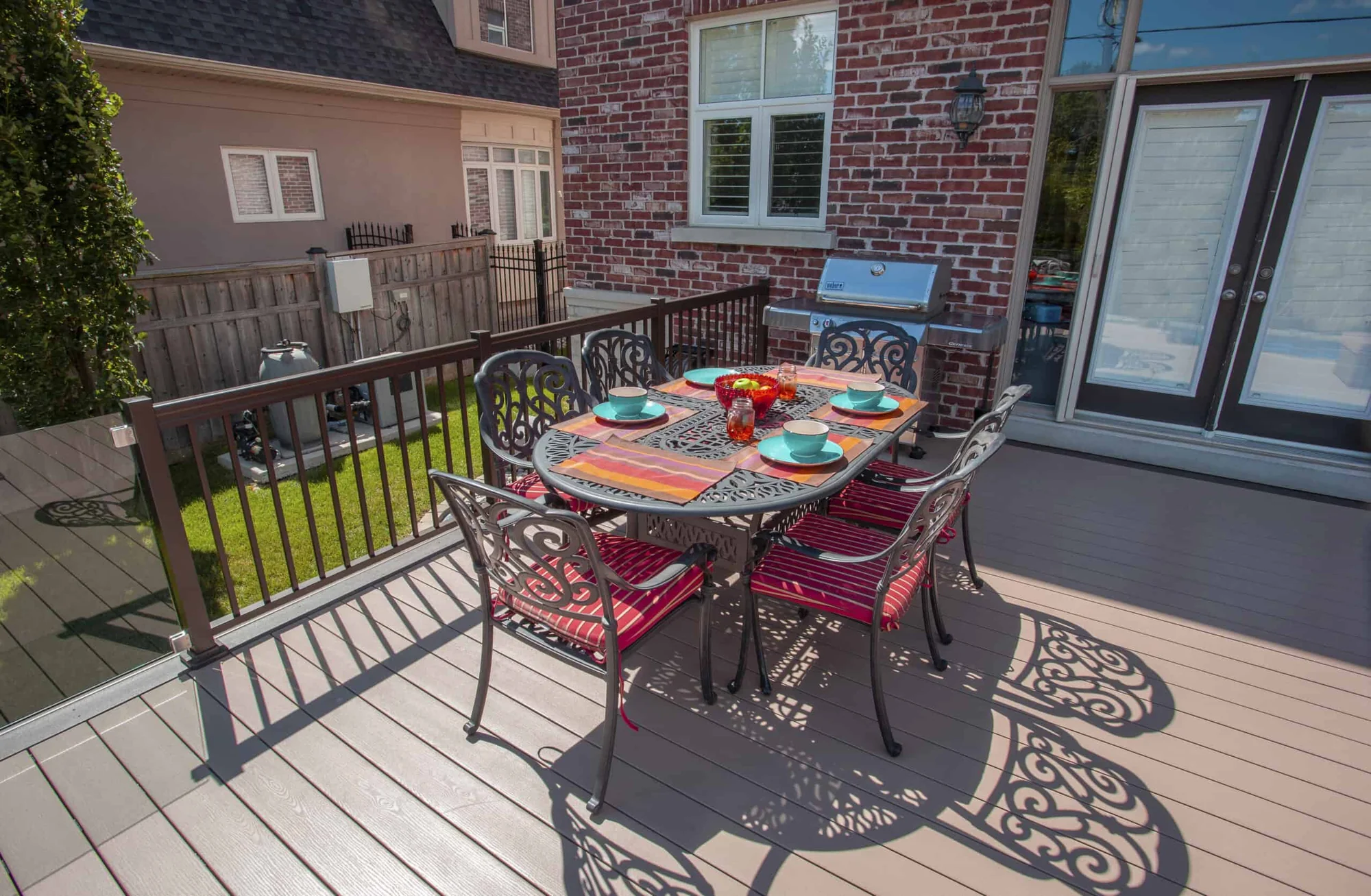 TruNorth Clubhouse Cobblestone deck installation photo