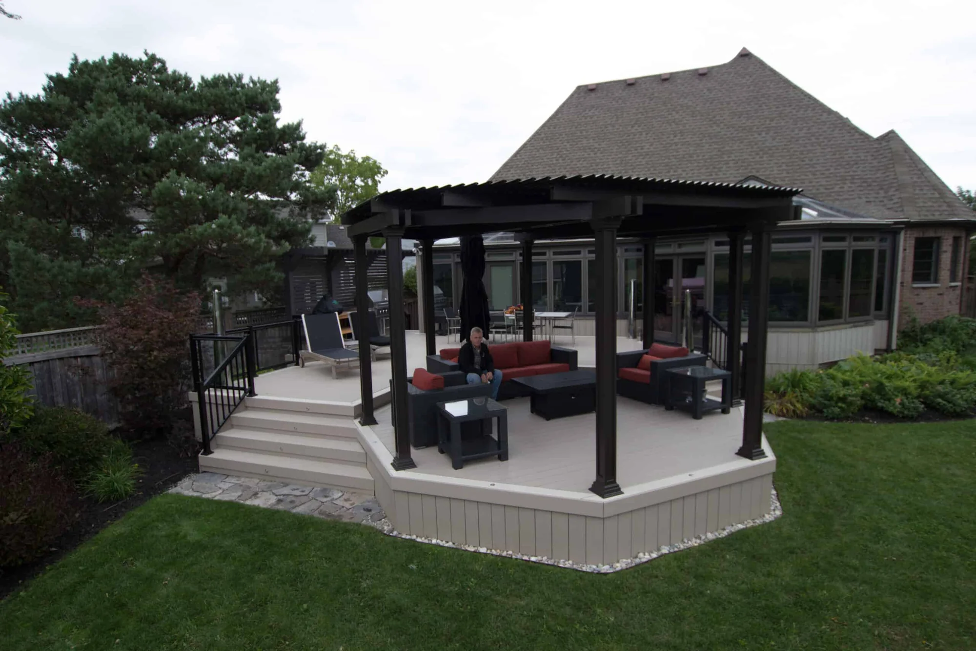 TruNorth Clubhouse Clay deck installation photo
