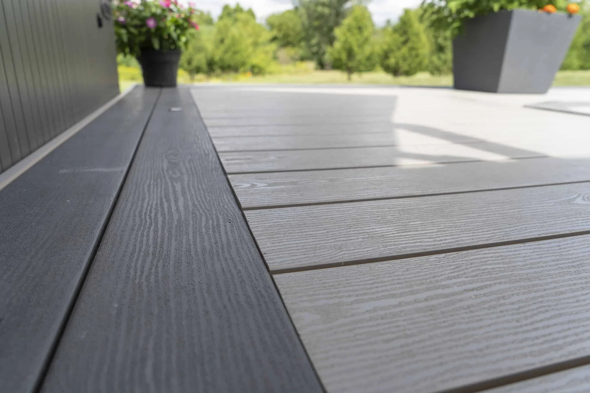 TruNorth Clubhouse Brookstone PVC decking installation photo