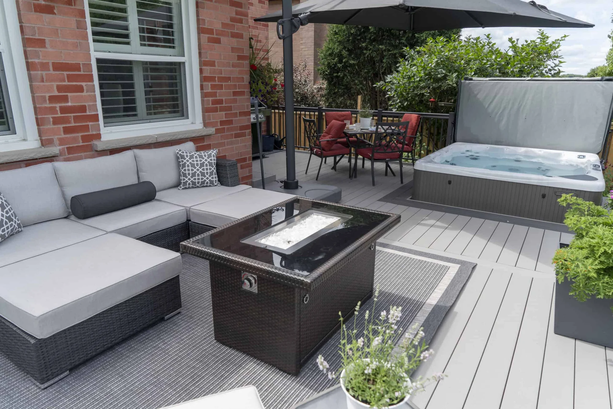 TruNorth Clubhouse Brookstone PVC decking installation photo