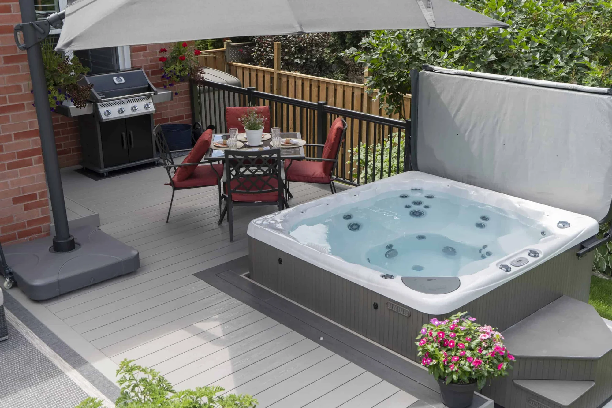 TruNorth Clubhouse Brookstone PVC decking installation photo