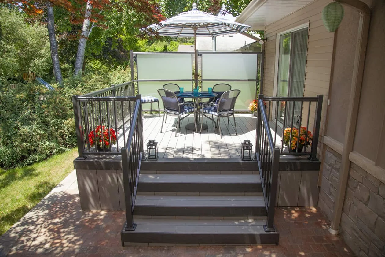 TruNorth Clubhouse Brookstone PVC decking installation photo