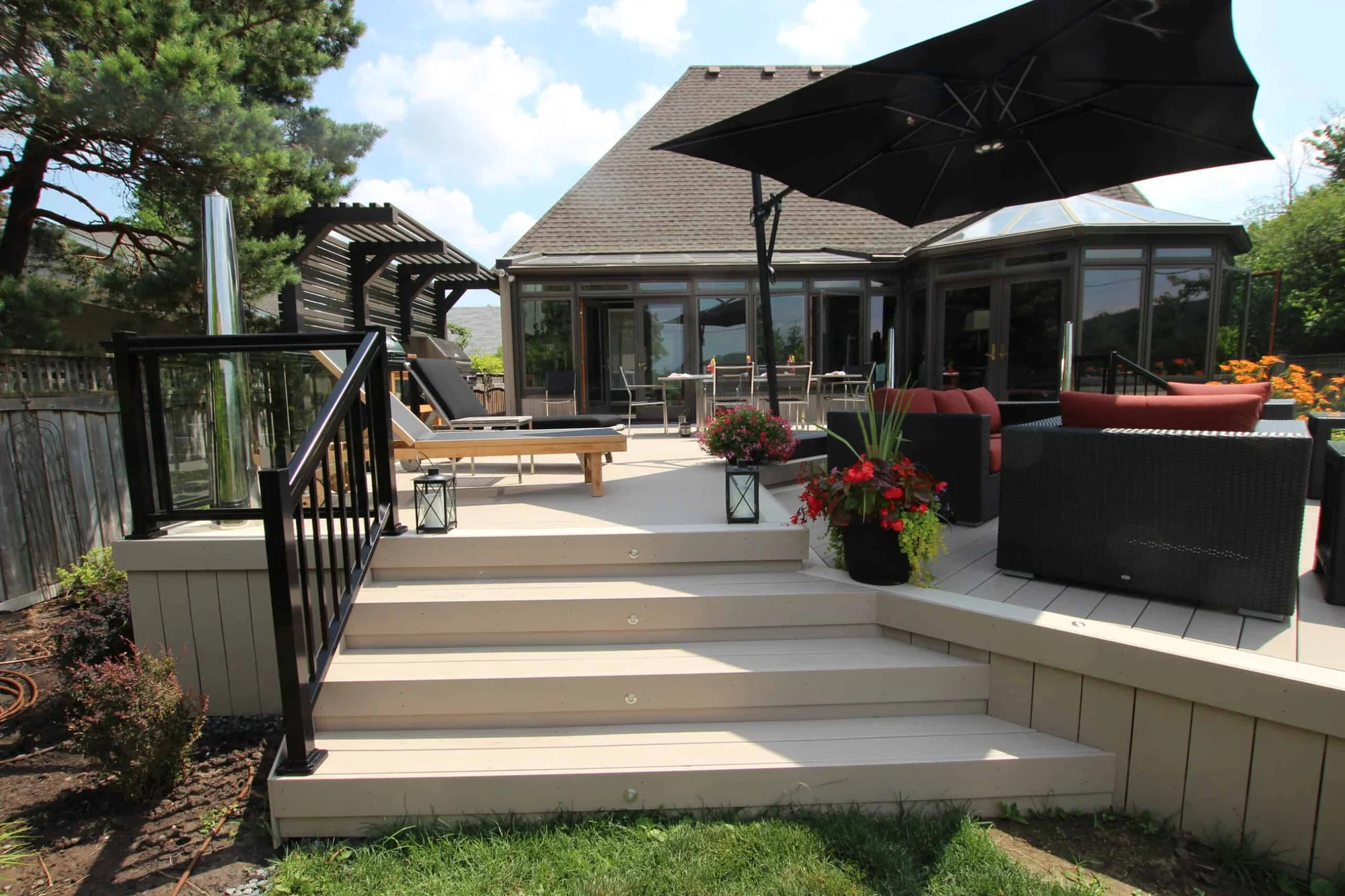 TruNorth Clubhouse Clay deck installation photo