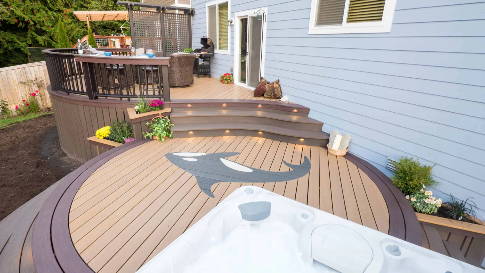 TruNorth Clubhouse Ipe deck installation photo